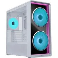 LANCOOL 217 Infinity , Tower-Gehäuse weiß, Frontplatte aus Tempered Glass