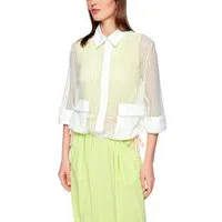 Marc Cain Kurzjacke Dessert Fiesta Premium Damenmode mit Lochmuster