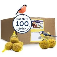 Lyra Pet 100 Stk. Lyra Pet® Meisenknödel mit Netz à 90 g = 9 kg Vogelfutter, für: Wildvogel