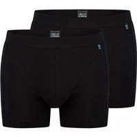 Schiesser Retro Boxer 2er Pack Long Life Cotton (Spar-Set, 2-St) Retro Short / Pant - Baumwolle - ohne Eingriff - Perfekte Passform