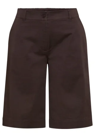 Olsen - Trousers Casual Short dark brown - Gr. - 46