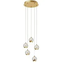 Lucande Hängeleuchte Hayley, 5 x 5 W LED, warmweiß
