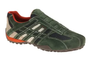 Geox U4207L SNAKE Herren Slipper Grau/dk grey/off white atmungsaktiv wasserdicht
