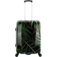 Saxoline® Koffer Palm Leaves, Mit praktische Teleskop-Griff