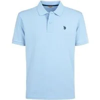 U.S. Polo Assn. Poloshirt US16147 (Baumwolle) hellblau Herren