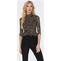 ONLY Langarmshirt ONLERICA LIFE MESH L/S TOP JRS NOOS Kunstfaser mit Stretch, regular fit