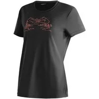 Maier Sports T-Shirt Wilma Print Damen Kurzarmshirt, leichtes Sommer Funktionsshirt, Rundhals, Reg Fit