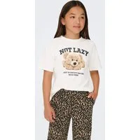 KIDS ONLY Kurzarmshirt KOGBILLIE S/S LOOSE TEDDY TOP JRS NOOS