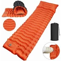 AKKEE Isomatte Outdoor Camping Schlafmatte Aufblasbar Sleeping Pad 190 x 70 x 10 cm, selbstaufblasend