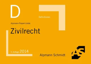 Definitionen Zivilrecht