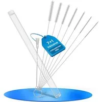 Lobenswerk Reinigungsbürsten-Set XXL Bürsten-Set 7+1, ink. Hülle zur Aufbewahrung, (8-tlg), rostfreier Edelstahlkern, schimmelresistent, wasser- und ölabweisend