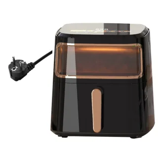 [EU Direct] NovuLife 1200W Air Fryer 6.5L with Viewing Window Rapid Hot Air Circulation Touchscreen 8 Preset Menus Adjus