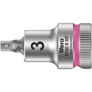 Wera 8740 B HF Zyklop Bitnuss + 3/8"-Antrieb + Haltefunktion für Innensechskantschrauben, metrisch Leuchtpink - 05003030001