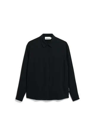 Armedangels - LARISAANA LONGSLEEVE BLOUSE black - Gr. - XS