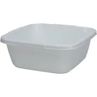 HAC24 Schüssel Spülschüssel Waschschüssel Spüle Camping Abwaschschüssel, robust, Eckig 6 Liter 29 x 29 x 12 cm