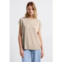 STREET ONE T-Shirt mit Seitlichen Einschlitzen am Saum