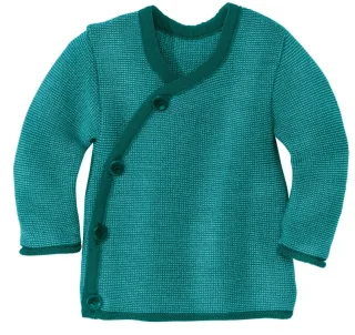 Disana Merino Schurwoll Melange-Jacke 50/56 pacific-lagoon