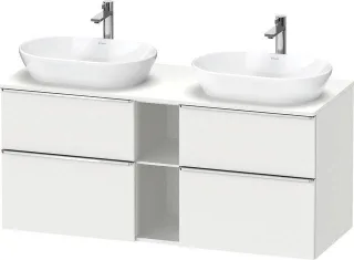 Duravit D-Neo Konsolenwaschtischunterbau wandhängend Weiß Matt 1400x550x664 mm - DE4970B10180000 DE4970B10180000