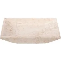 wohnfreuden Dekoschüssel Marmor Schale rechteckig creme 30 cm, 1349