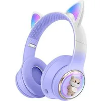 KINSI Bluetooth-Kopfhörer mit RGB-Beleuchtung,faltbarem Kopfhörer Over-Ear-Kopfhörer (HiFi-Klangqualität,faltbares Design)