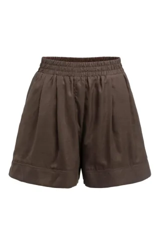 Yaya - High-Waist Shorts braun - Gr. - 38