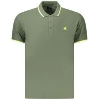 U.S. Polo Poloshirt Herren Poloshirt Grün - Kurzarm, Kontrastdetails