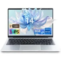 LONGEVINCE 14 Zoll Laptop, 8 GB RAM, Ultrabook Notebook (Intel, 118 GB SSD, 1920 x 1080 IPS, Celeron N4120, Windows 11)