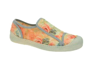Eject 16221/2 DASS Multicolor Slipper Damenschuhe - Orange Grau Blumen