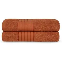 good morning Badetuch Uni Towels, Frottier (2-St), Baumwolle, Walkfrottee, Bordüre, 500 GSM, Einfarbig, ohne Aufhängung