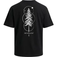 Neverless Oversize-Shirt Herren T-Shirt - Outdoor Baum - Oversized Relaxed Fit Sommer Fashion mit Print