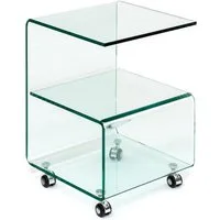 freiraum Beistelltisch 7/127, in Klarglas, Glas - 40x60x40cm (BxHxT)