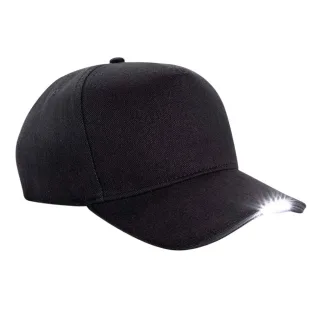 Beechfield - Kappe LED Lampe (Schwarz)