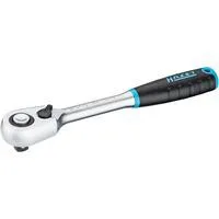 HiPer Feinzahn-Umschaltknarre 8816HPS, 3/8" schwarz/blau, Betätigungswinkel 4°, Sicherheitsverriegelung