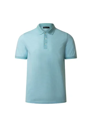 MAERZ Muenchen - Poloshirt, Knopf 1/2 Arm bright aqua