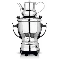 BEEM Samowar BEEM TEA-CLASSIC Samowar 3L Edelstahl Schwarz, mit 1 L Teekanne