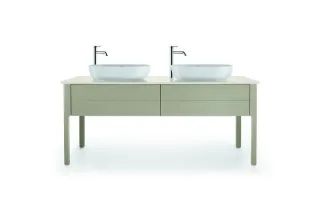 Duravit Luv Konsolenwaschtischunterbau bodenstehend Taupe Seidenmatt 1733x570x743 mm - LU9562B6060 LU9562B6060