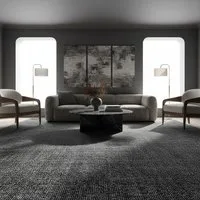 KADIMA DESIGN Wollteppich KOFEL Wohnzimmer Waschbar Schlafzimmer Wohnzimmerteppich Esszimmer, Läufer, Höhe: 9 mm, Grau, 80x150 cm, Modern Esszimmerteppich Einfarbig Uni Waschbar