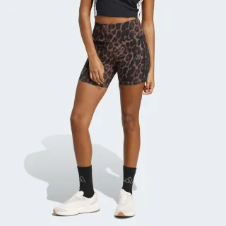adidas Sportswear Shorts "SEASONAL ESSENTIALS BIKER MIT LEOPARDENPRINT UND 3-STREIFEN"