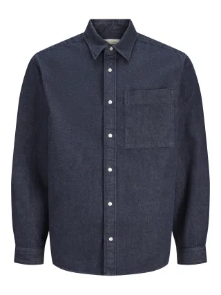JACK&JONES - JORFREDERIKSBERG WASHED DENIM LS Sky Captain - Gr. - L