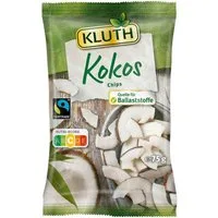 KLUTH Knabberei, Kluth Kokos Chips getrocknet köstliche gesunde Snackoption 75g