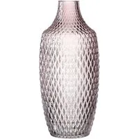 LEONARDO Tischvase Dekovase POESIA, Relief-Optik (1 St), aus Glas, handgefertigt, Höhe ca. 30 cm