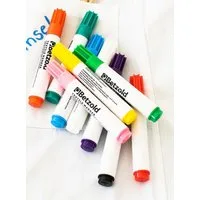 Betzold Textilmarker Stoffmalstifte 12er Set - Textilstifte zum Bemalen von Stoff