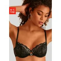 LASCANA Bügel-BH aus extravaganter Spitze, sexy Dessous, transparente Unterwäsche