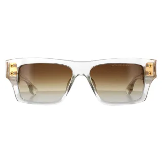 Dita Rectangle Unisex Crystal Clear Gelbgold Dunkelbraun bis Klar Gradient Grandmaster Seven