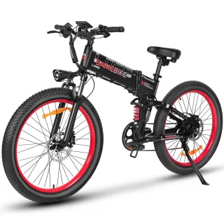 SAMEBIKE LO26 Plus Electric Bike 48V 15AH 1000W Motor Recommended Top Speed 25KM/H 26 Inches Tire Electric Bike 50-100km
