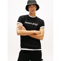 Tommy Jeans T-Shirt REGULAR VINTAGE LA Regular fit mit Print