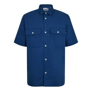 Timberland - Hemdjacke für Herren, Baumwolle Leinen (Dunkles Jeansblau)