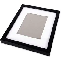 queence Einzelrahmen 2er-Set Schwarz Kunststoffrahmen - Poster/Puzzlerahmen, (2 St), Bilderrahmen schwarz