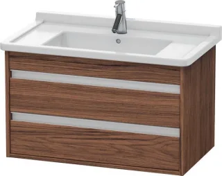 Duravit Ketho Waschtischunterbau wandhängend Nussbaum dunkel Matt 800x455x480 mm - KT664402121 KT664402121