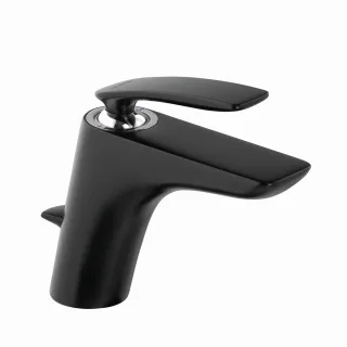 Kludi BALANCE Waschtisch-EHM DN 10 mit Ablaufgarnitur schwarzmatt/chrom, 520238775 520238775